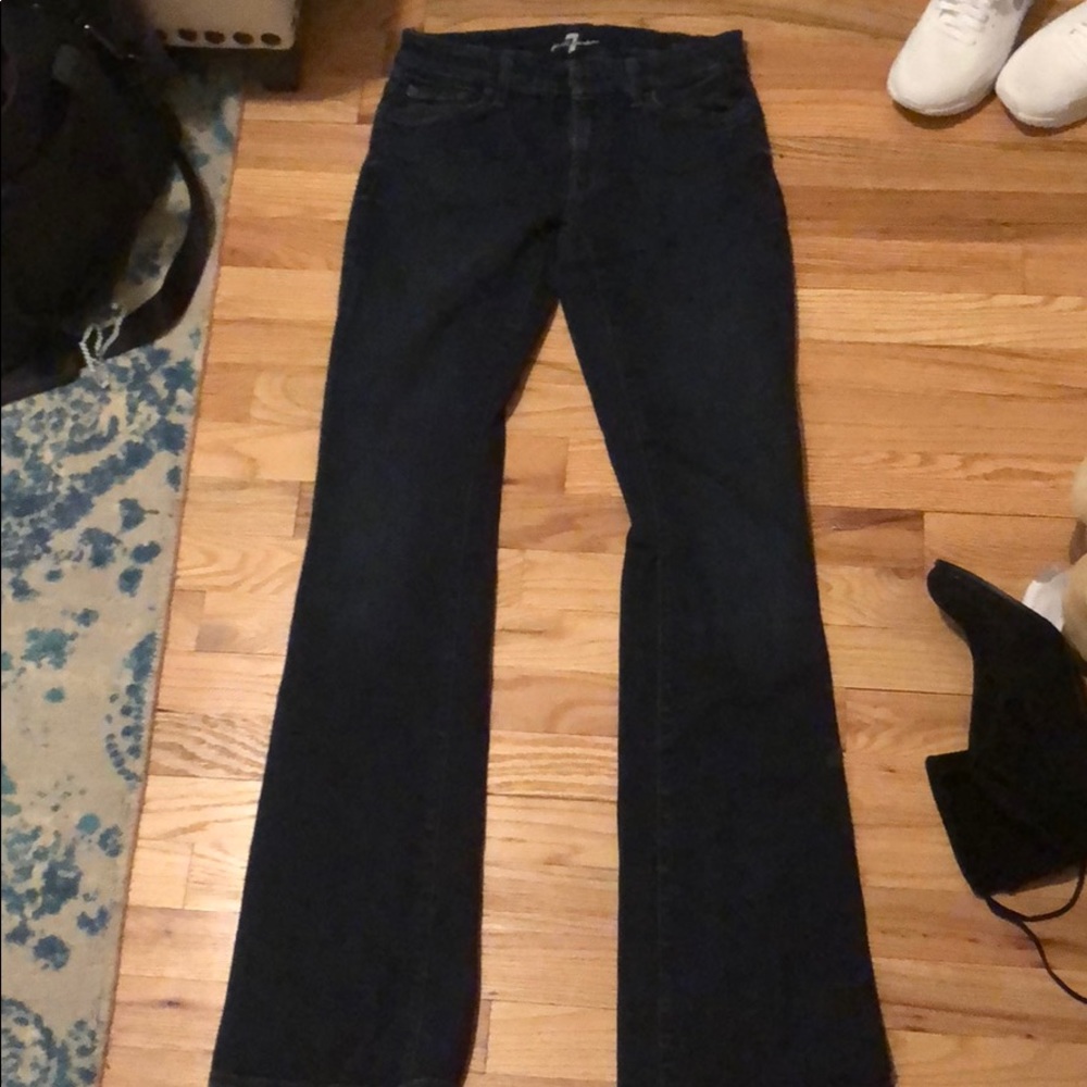 Sevens flared jeans in dark blue